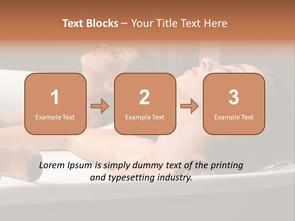 Girlfriend Battered Relaxing PowerPoint Template