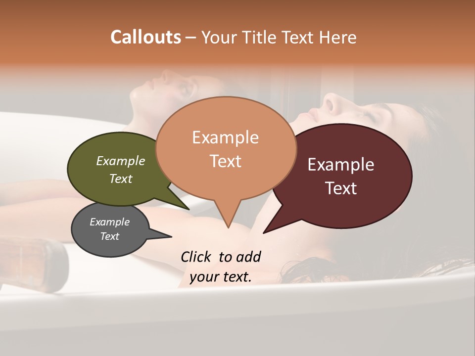 Girlfriend Battered Relaxing PowerPoint Template