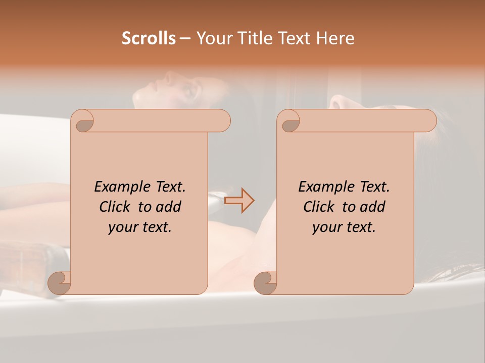 Girlfriend Battered Relaxing PowerPoint Template