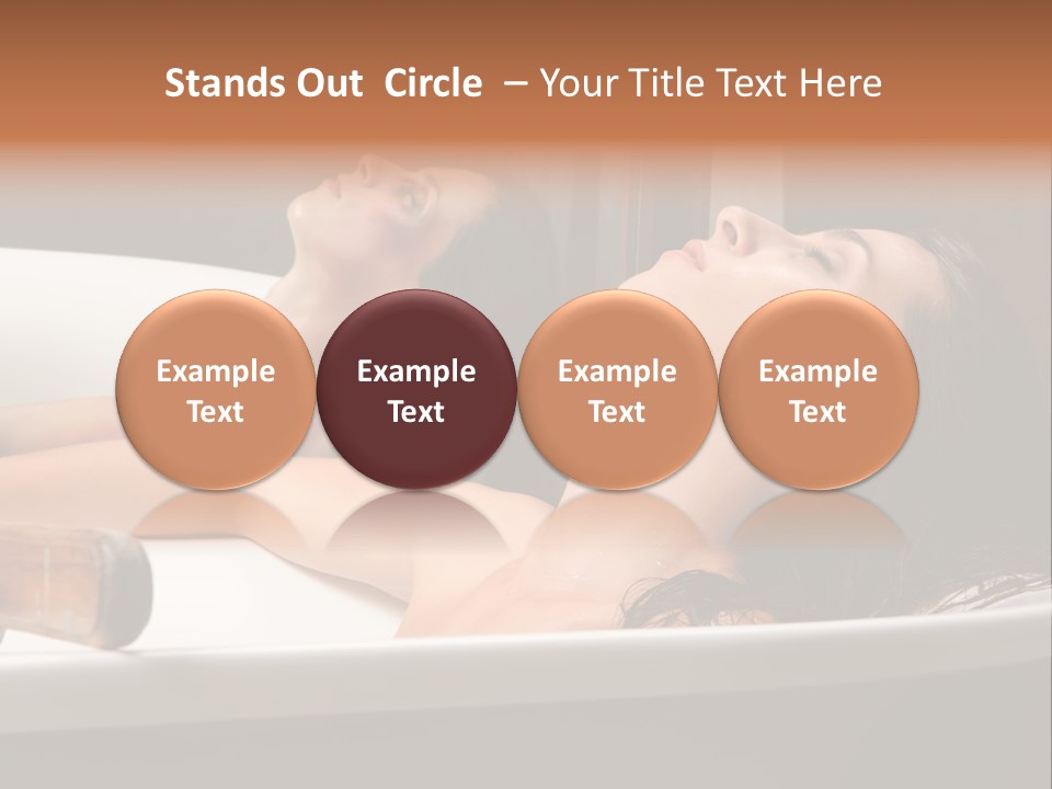 Girlfriend Battered Relaxing PowerPoint Template