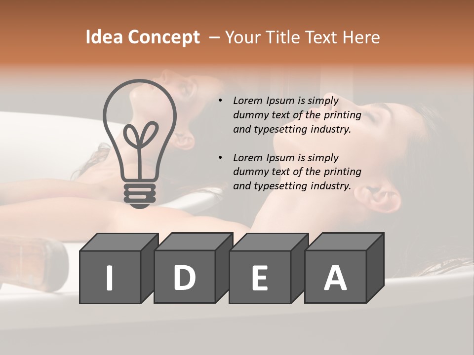 Girlfriend Battered Relaxing PowerPoint Template