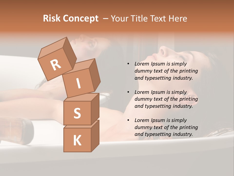 Girlfriend Battered Relaxing PowerPoint Template