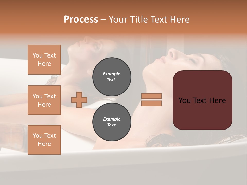 Girlfriend Battered Relaxing PowerPoint Template