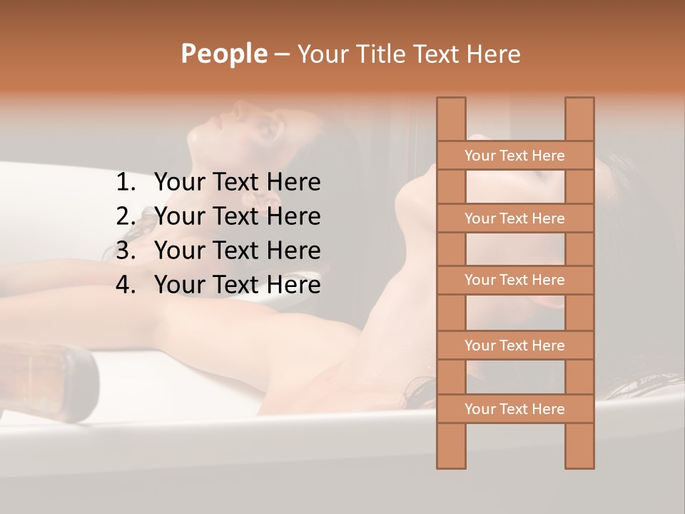 Girlfriend Battered Relaxing PowerPoint Template