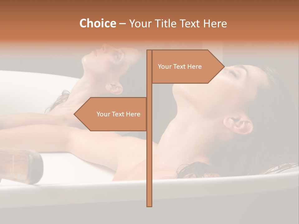 Girlfriend Battered Relaxing PowerPoint Template