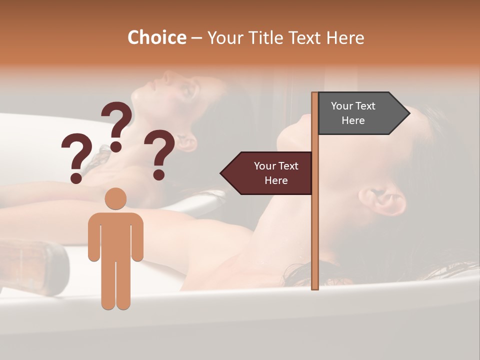 Girlfriend Battered Relaxing PowerPoint Template