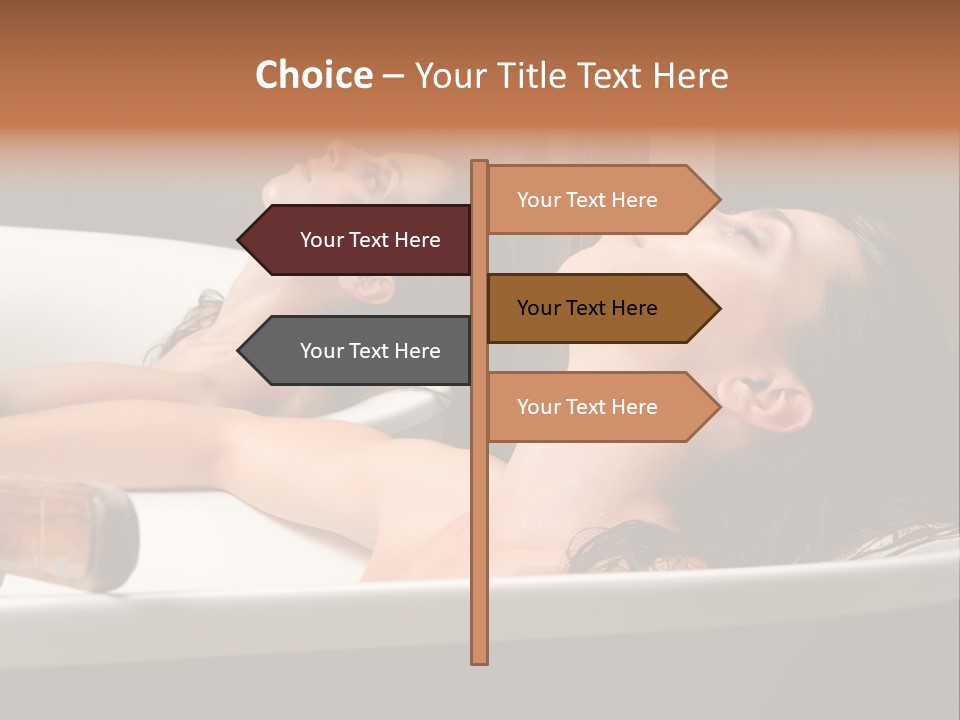 Girlfriend Battered Relaxing PowerPoint Template