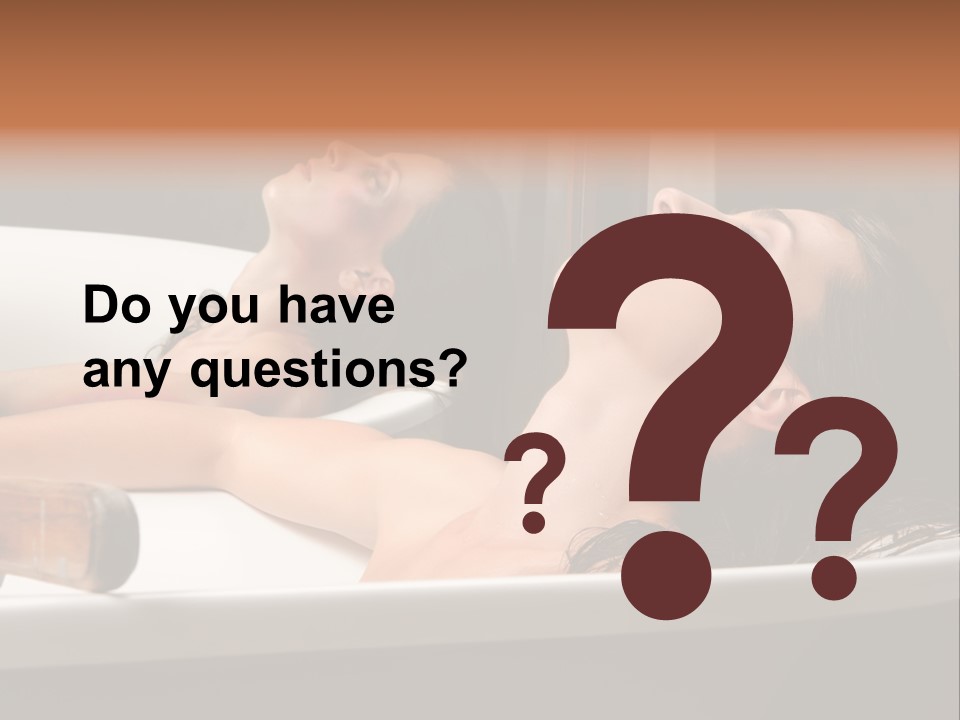 Girlfriend Battered Relaxing PowerPoint Template