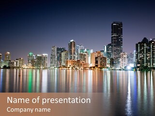 Florida Skyline Tower PowerPoint Template