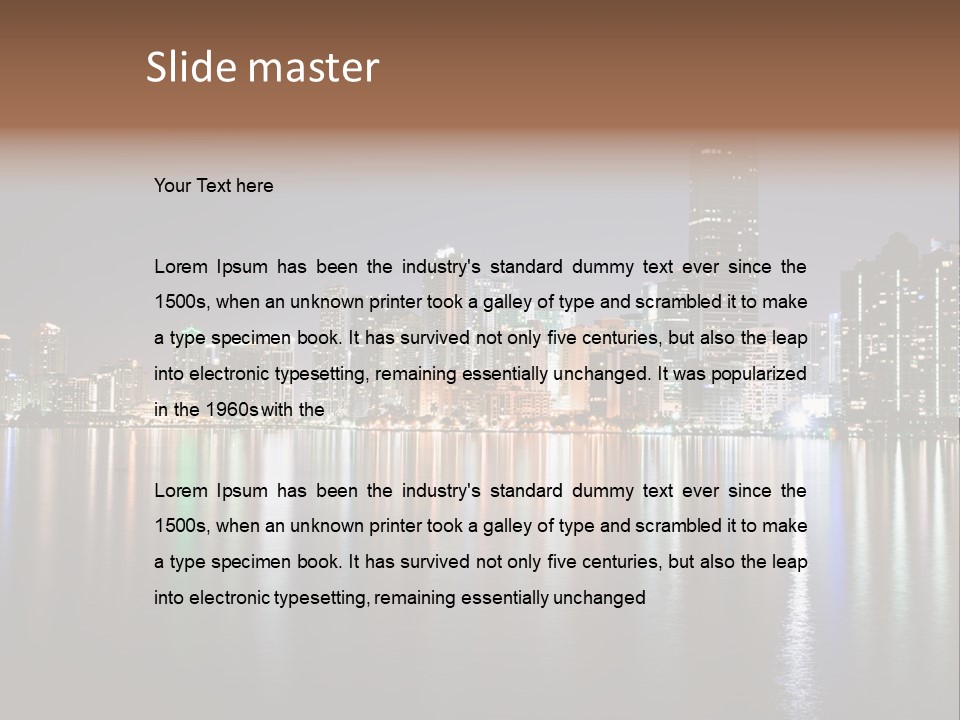 Florida Skyline Tower PowerPoint Template