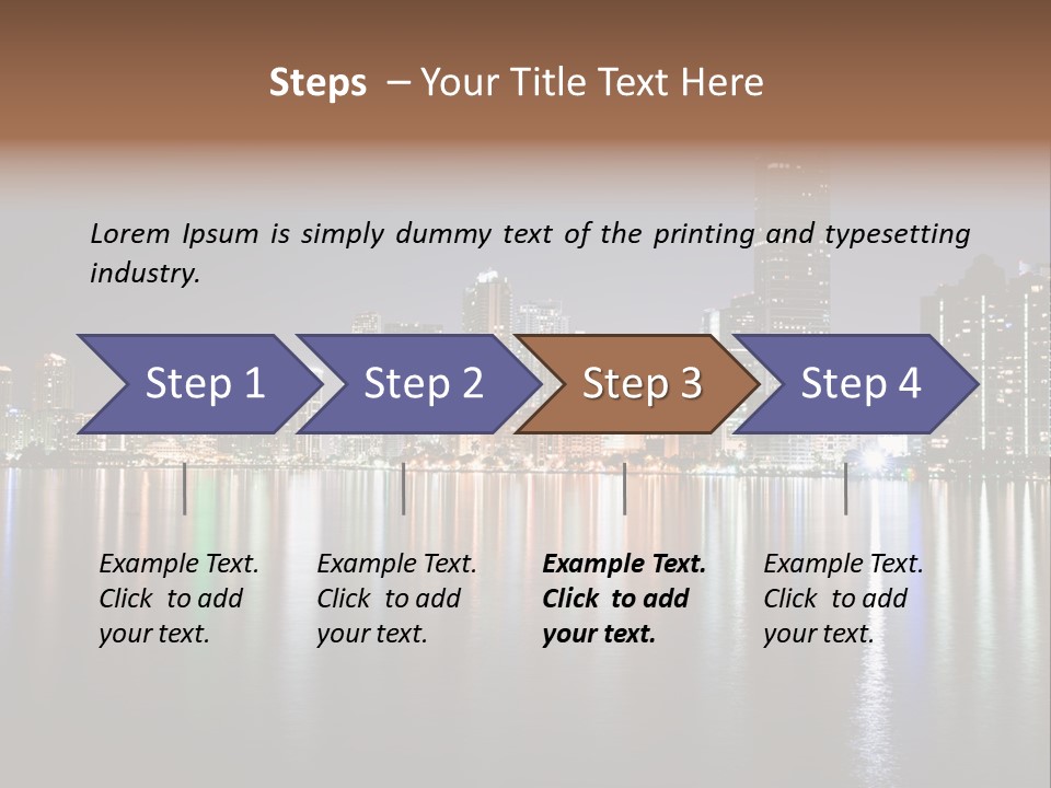 Florida Skyline Tower PowerPoint Template