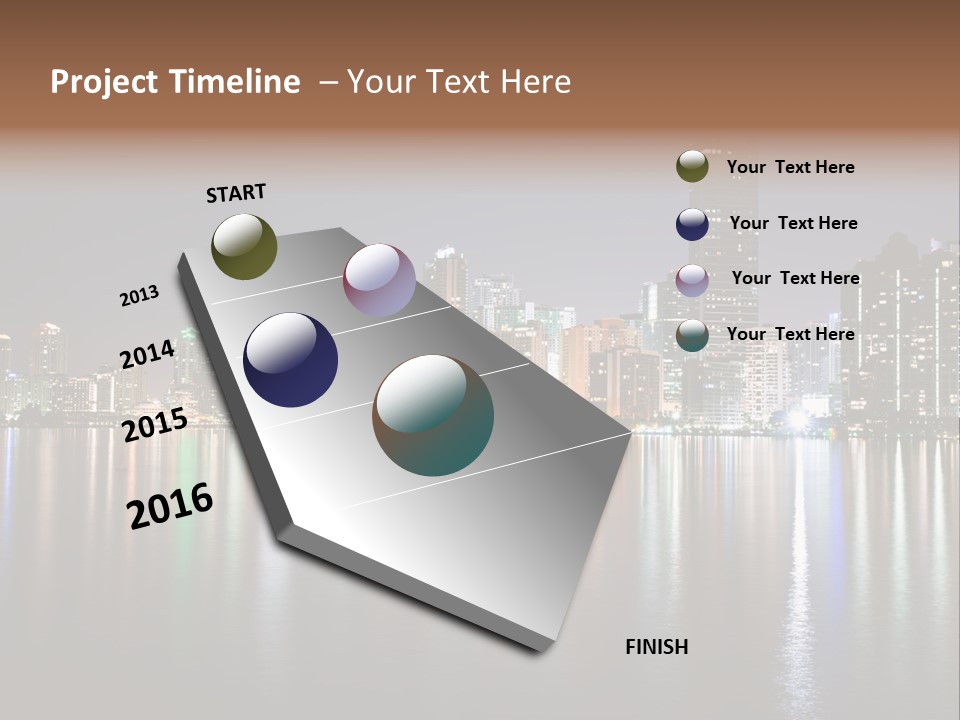Florida Skyline Tower PowerPoint Template