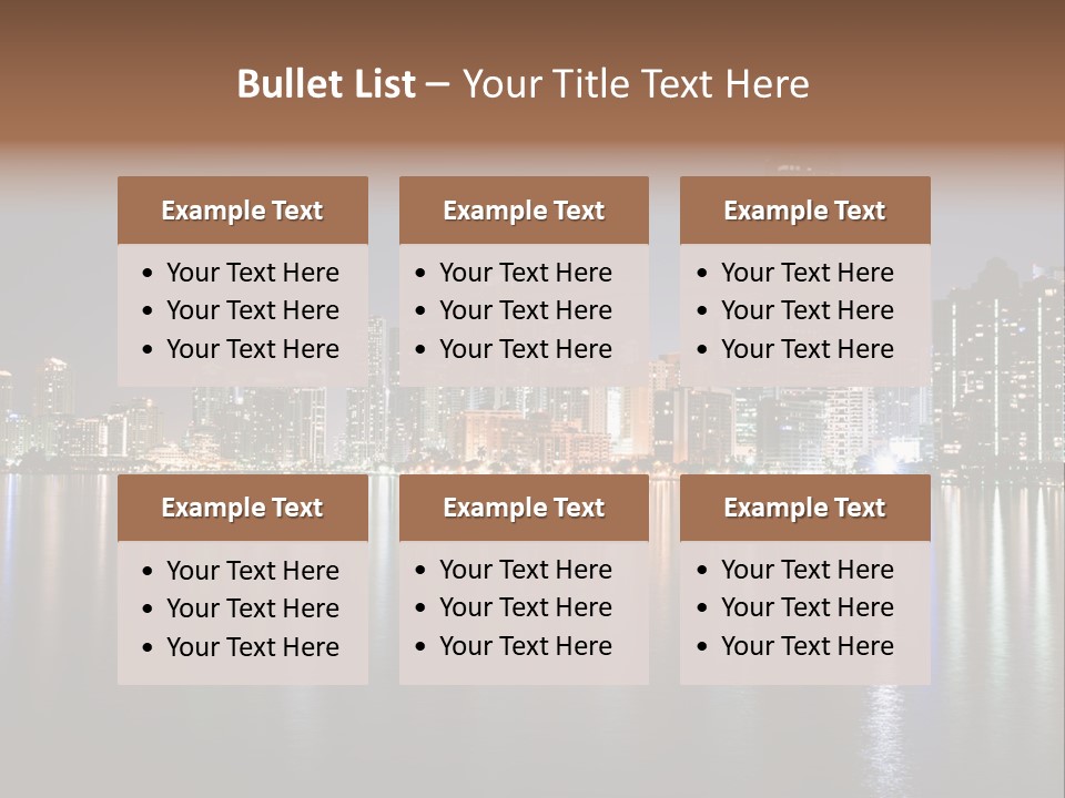 Florida Skyline Tower PowerPoint Template