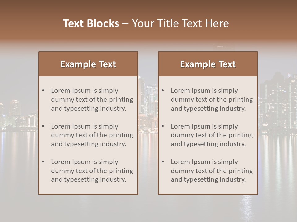 Florida Skyline Tower PowerPoint Template