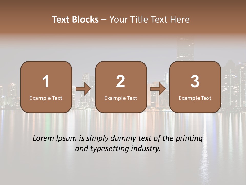 Florida Skyline Tower PowerPoint Template