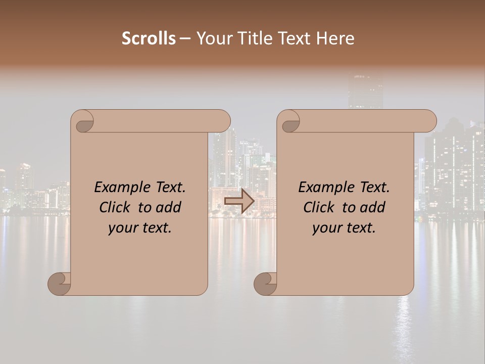 Florida Skyline Tower PowerPoint Template