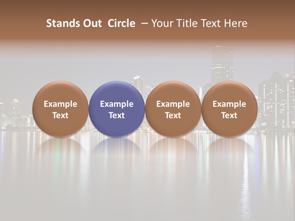 Florida Skyline Tower PowerPoint Template