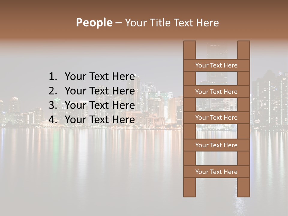 Florida Skyline Tower PowerPoint Template