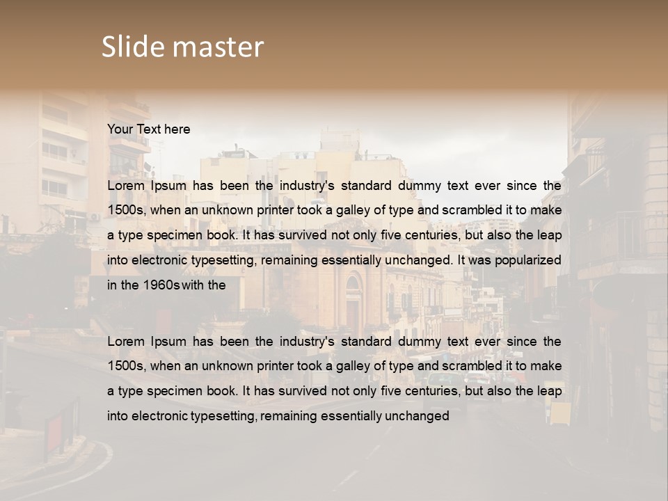 Building Urban Outside PowerPoint Template