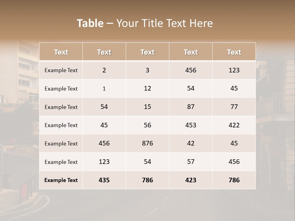 Building Urban Outside PowerPoint Template