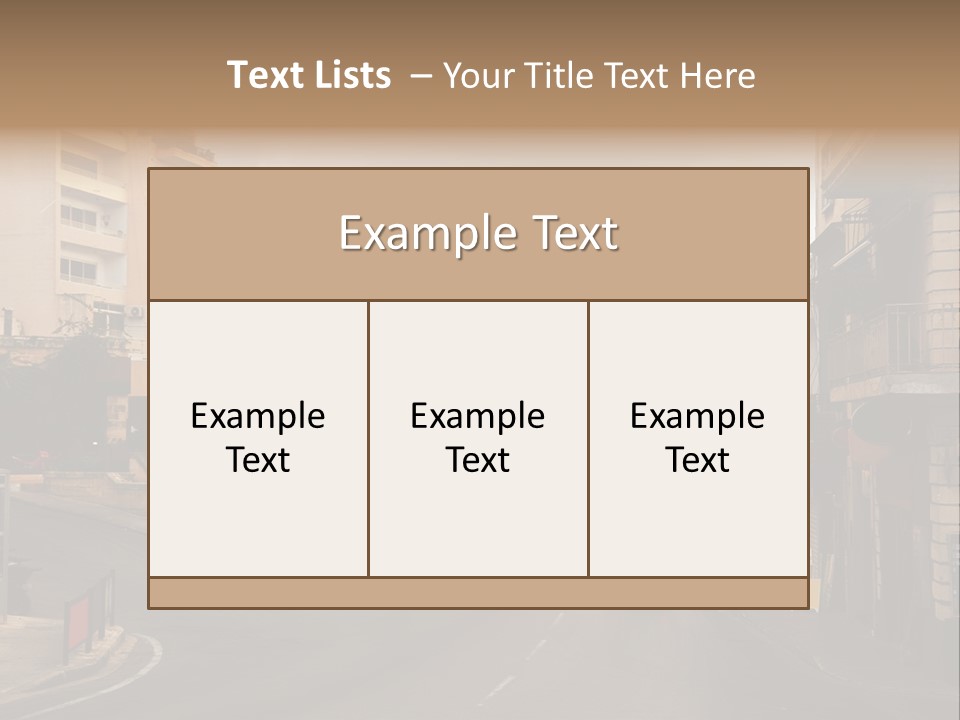 Building Urban Outside PowerPoint Template