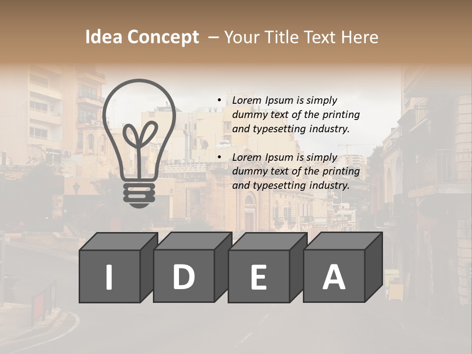 Building Urban Outside PowerPoint Template