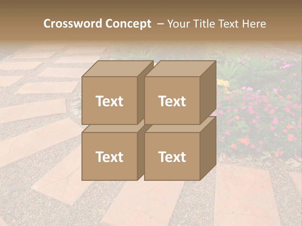 Adult Lotus Businesswoman PowerPoint Template