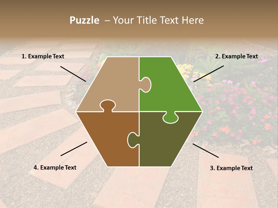 Adult Lotus Businesswoman PowerPoint Template