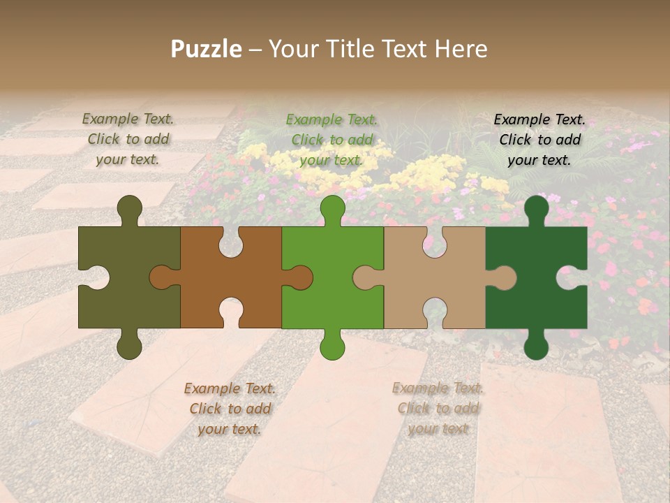 Adult Lotus Businesswoman PowerPoint Template