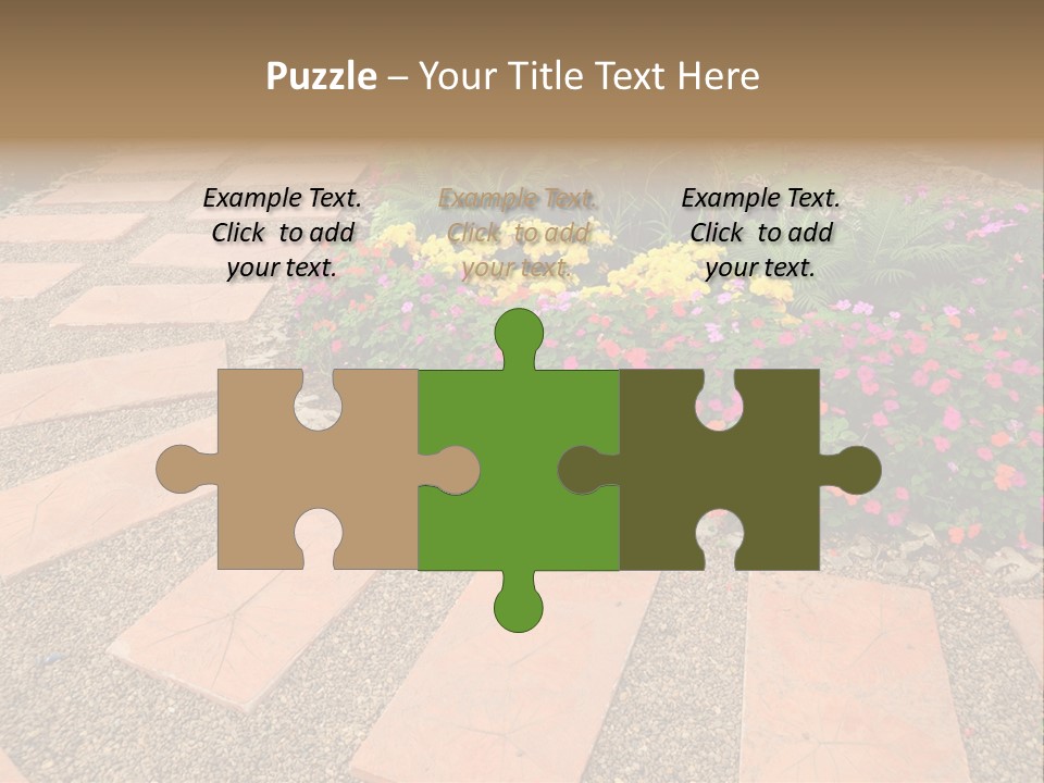 Adult Lotus Businesswoman PowerPoint Template