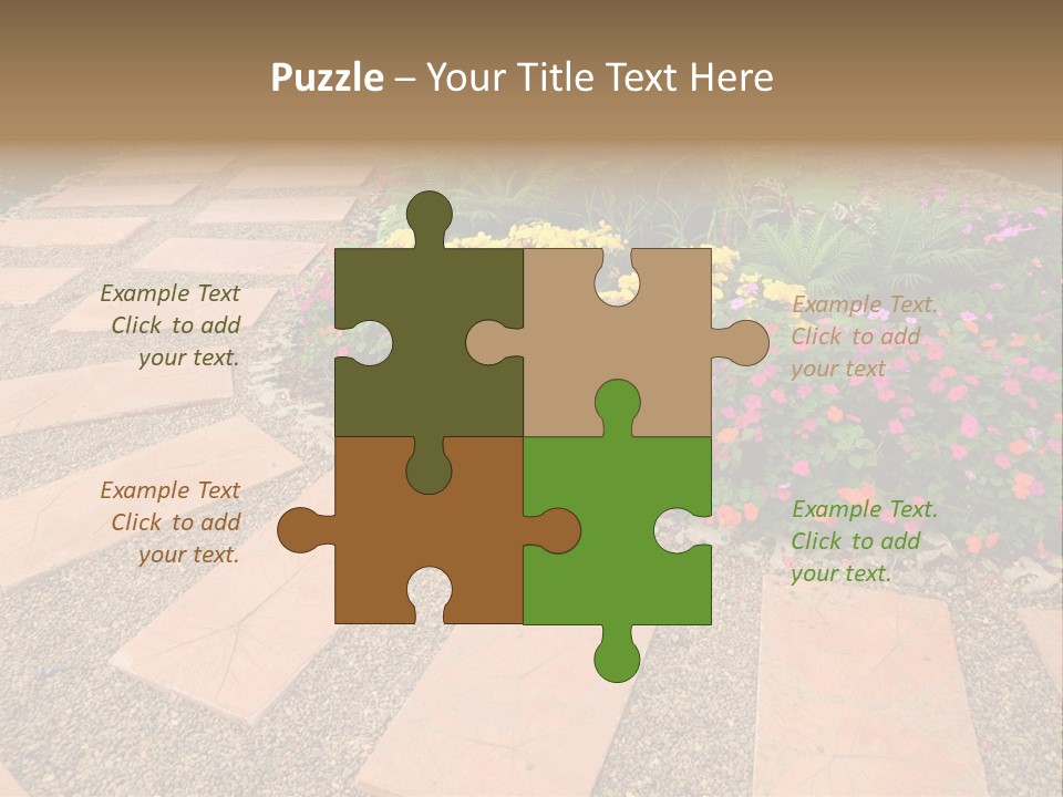 Adult Lotus Businesswoman PowerPoint Template