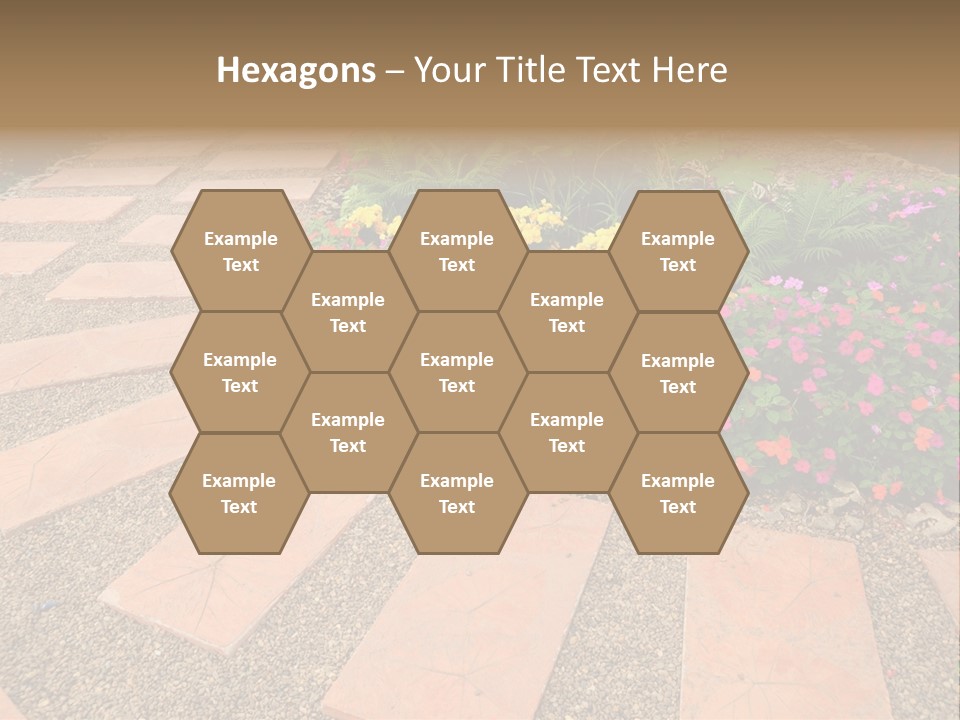 Adult Lotus Businesswoman PowerPoint Template