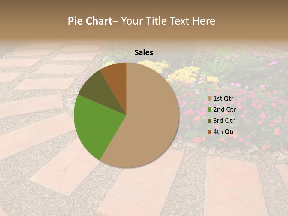 Adult Lotus Businesswoman PowerPoint Template