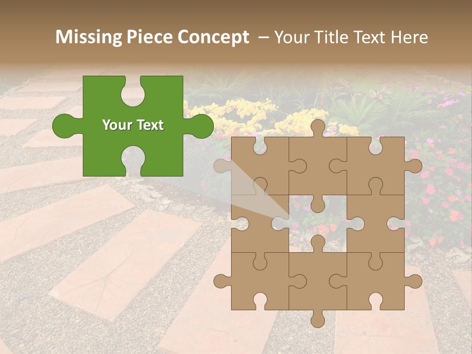 Adult Lotus Businesswoman PowerPoint Template