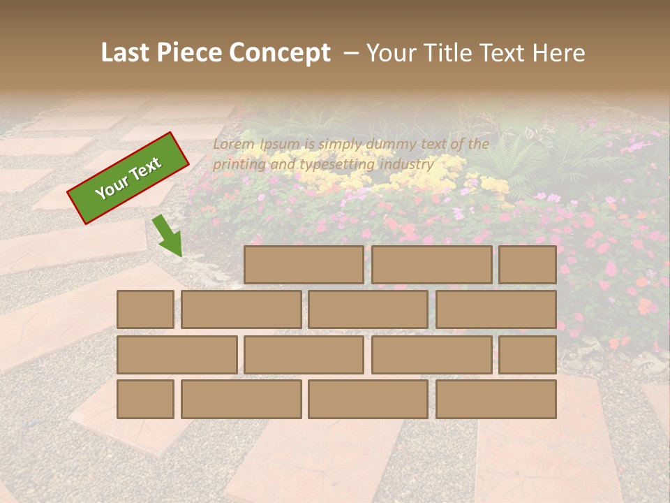 Adult Lotus Businesswoman PowerPoint Template