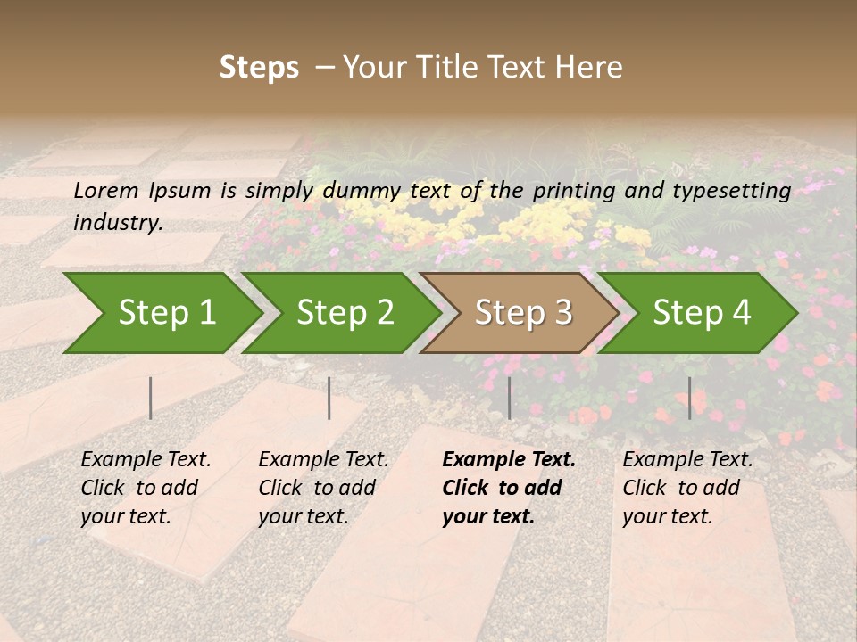 Adult Lotus Businesswoman PowerPoint Template