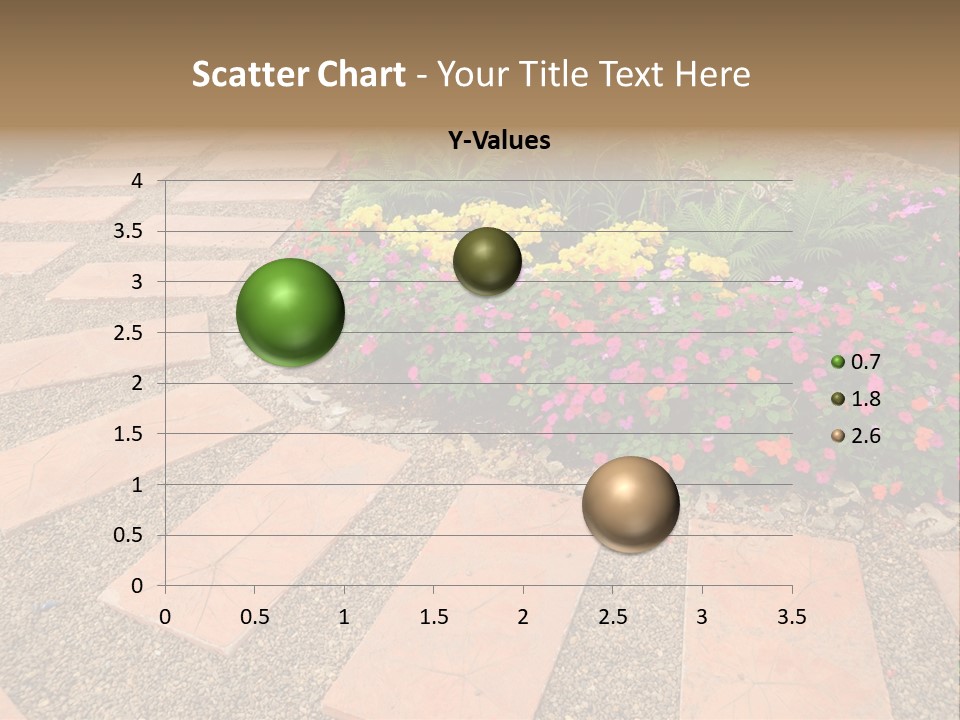 Adult Lotus Businesswoman PowerPoint Template