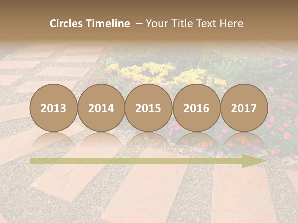 Adult Lotus Businesswoman PowerPoint Template