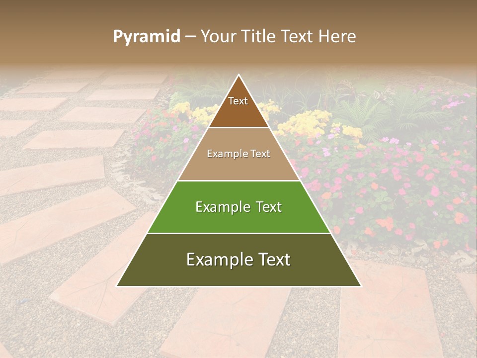 Adult Lotus Businesswoman PowerPoint Template