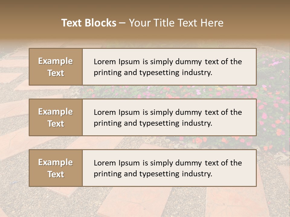 Adult Lotus Businesswoman PowerPoint Template