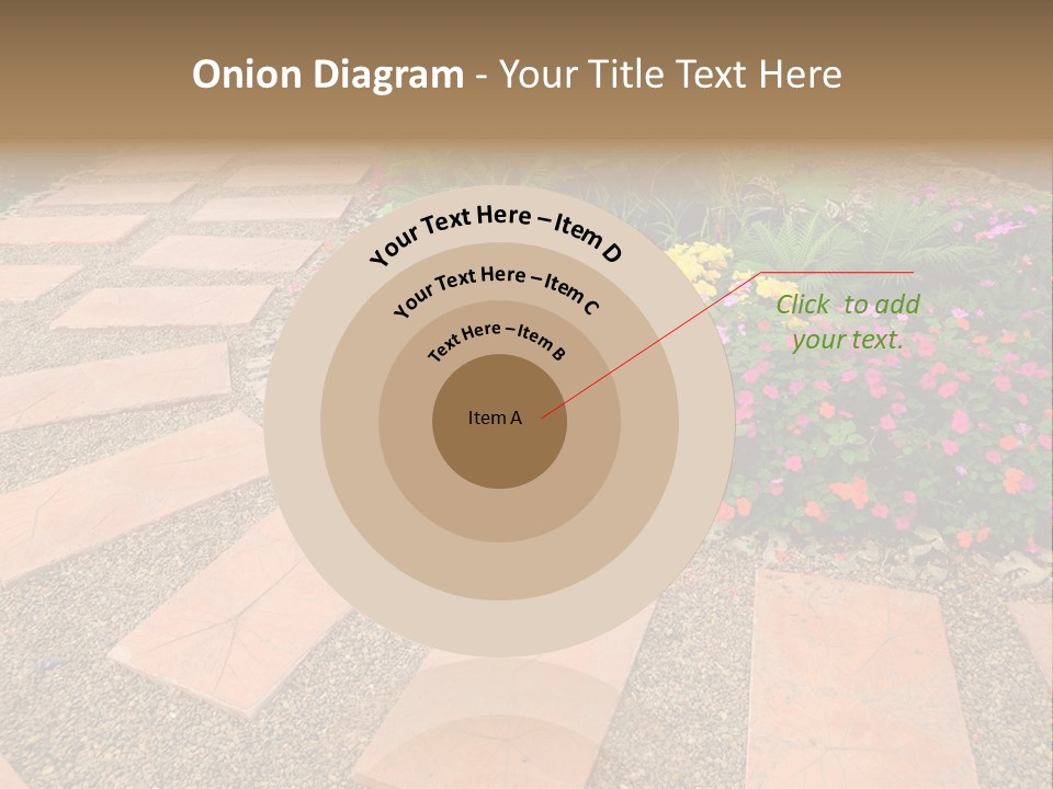 Adult Lotus Businesswoman PowerPoint Template