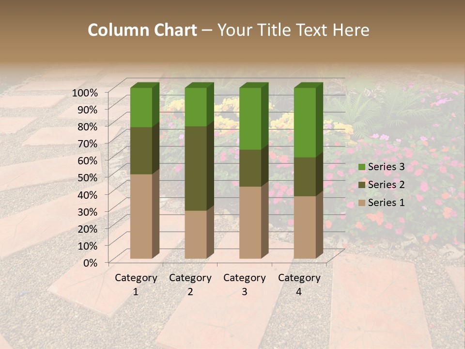 Adult Lotus Businesswoman PowerPoint Template