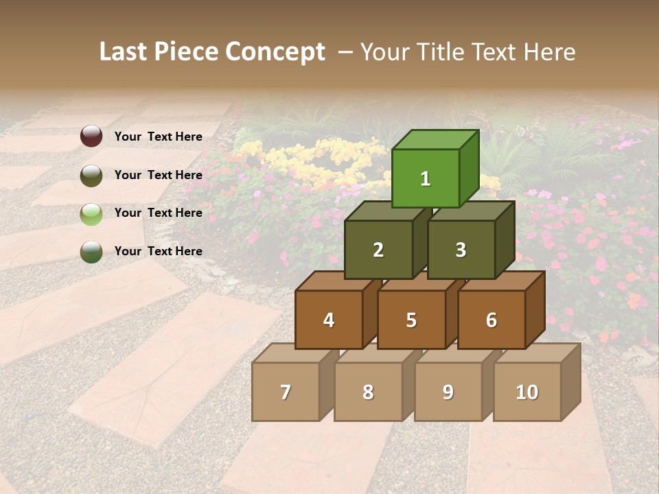 Adult Lotus Businesswoman PowerPoint Template