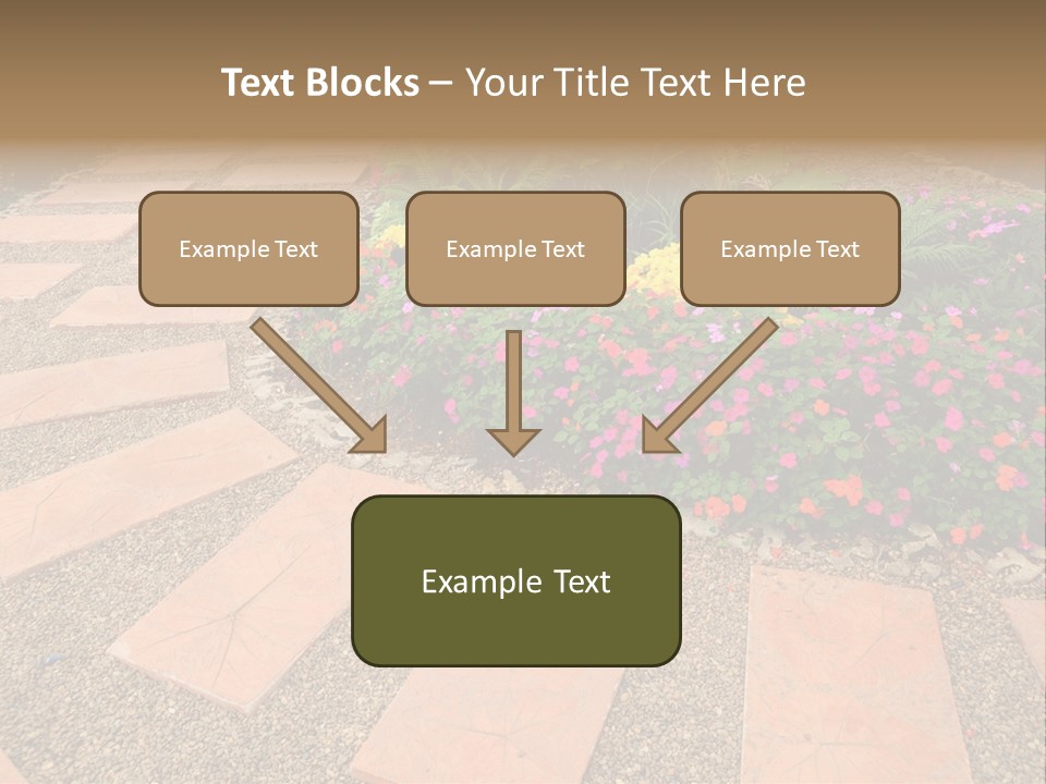 Adult Lotus Businesswoman PowerPoint Template