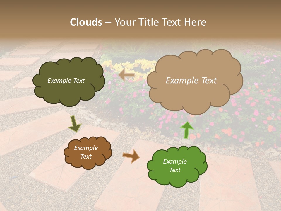 Adult Lotus Businesswoman PowerPoint Template