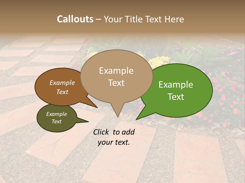 Adult Lotus Businesswoman PowerPoint Template