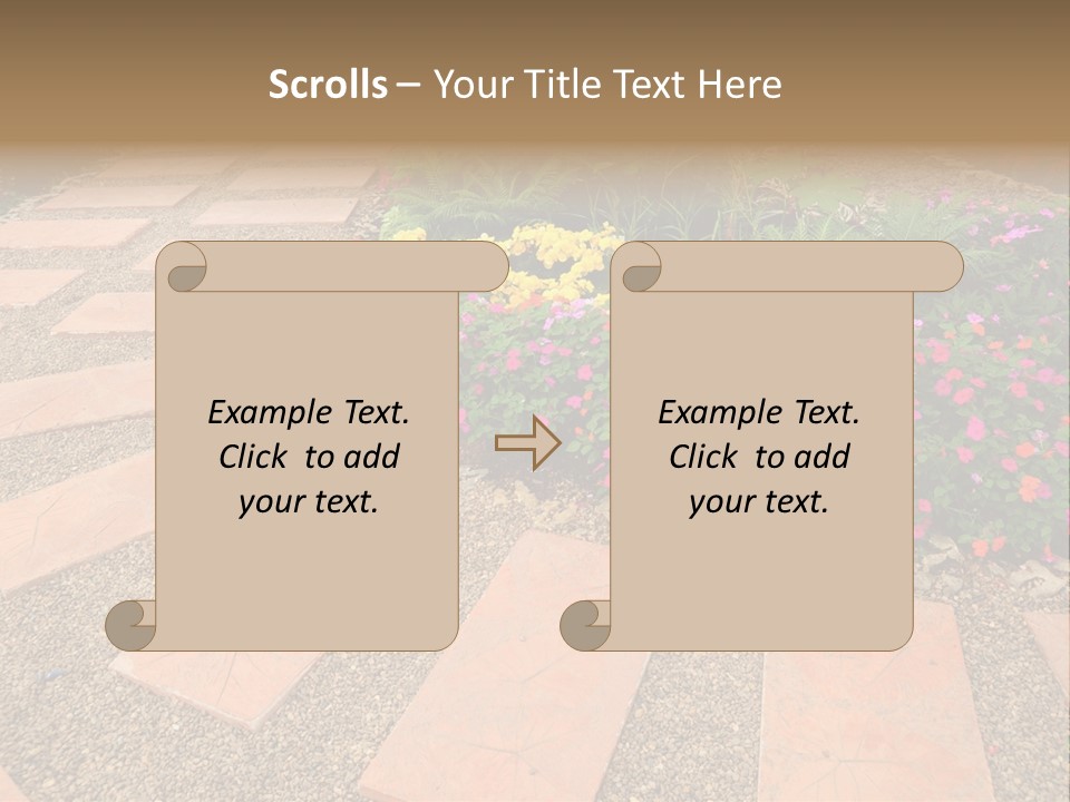Adult Lotus Businesswoman PowerPoint Template