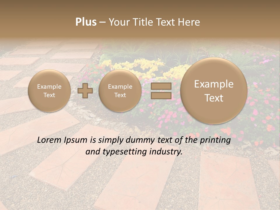 Adult Lotus Businesswoman PowerPoint Template