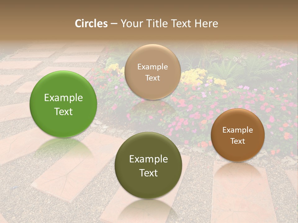 Adult Lotus Businesswoman PowerPoint Template