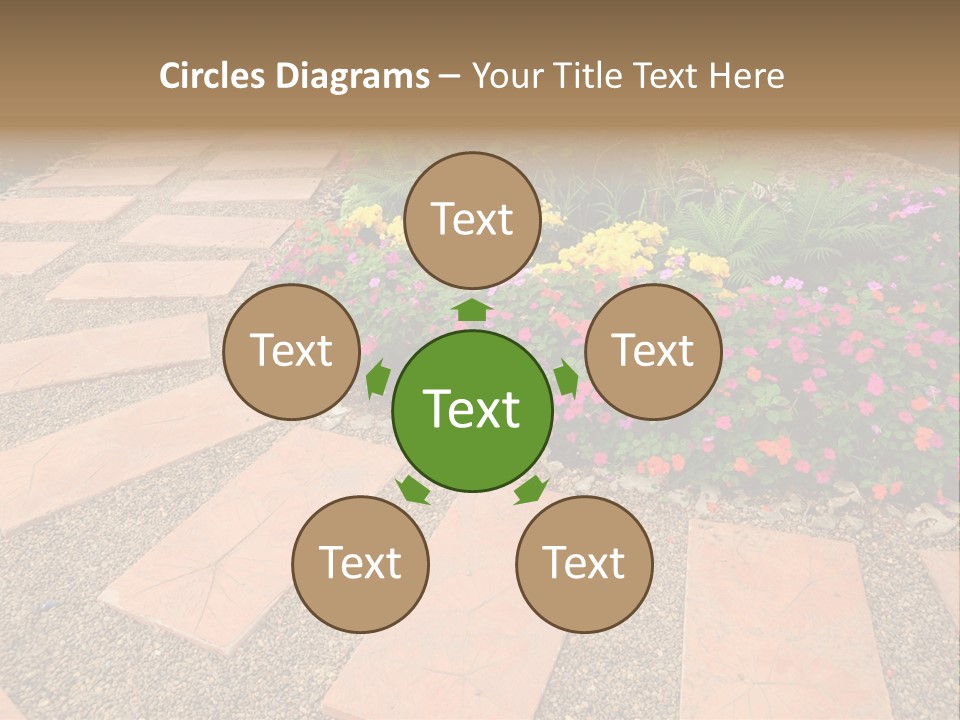 Adult Lotus Businesswoman PowerPoint Template